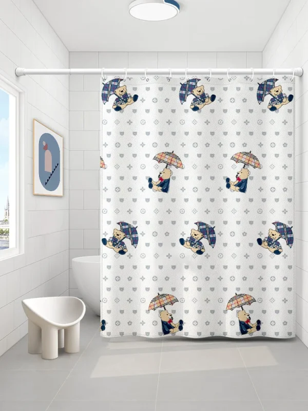 Hai Zhi Dian Polyester Shower Curtain #YD207