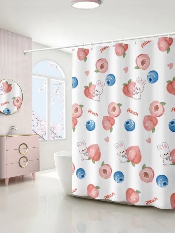 Hai Zhi Dian Polyester Shower Curtain #YD208