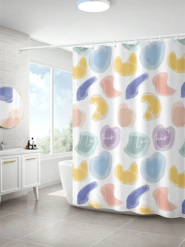 Hai Zhi Dian Polyester Shower Curtain #YD209